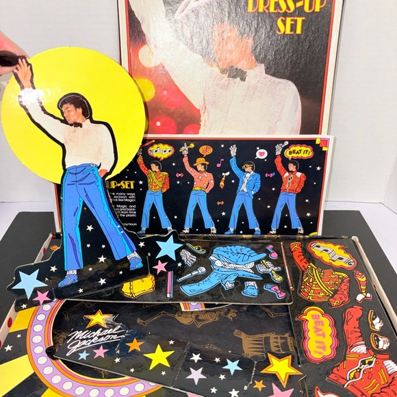 Michael Jackson Colorforms Dress-Up Set - Picture 6 of 9